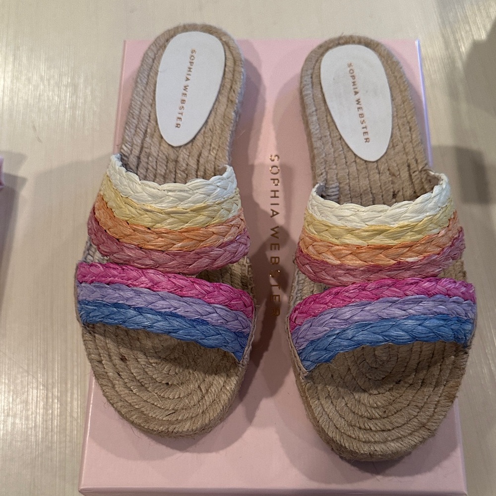 Sophia Webster Rainbow Espadrille Sandals